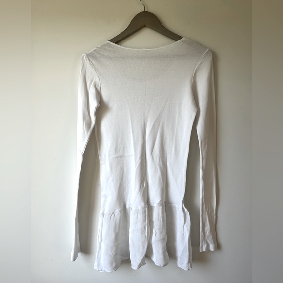 Neesh White Long Sleeve Tee, Rayon Flow Bottom - Picture 6 of 8